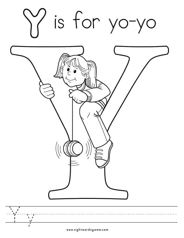 y coloring pages - photo #9
