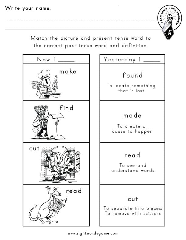 Common Irregular Verbs