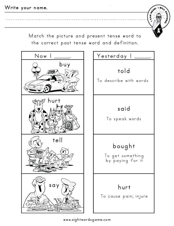Common Irregular Verbs