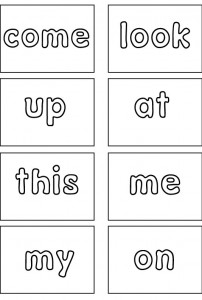 Kindergarten Sight Words Flash Cards - FREE, fabulous & printable