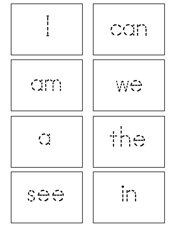 free printable kindergarten sight words