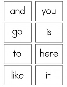 Flash Cards Print V2 231x300 - Kindergarten Sight Word Flash Cards