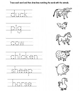 Sight Word Book: Farm Animals - Sight Words, Reading, Writing, Spelling &  Worksheets
