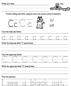 Easy Handwriting Practice Sheets