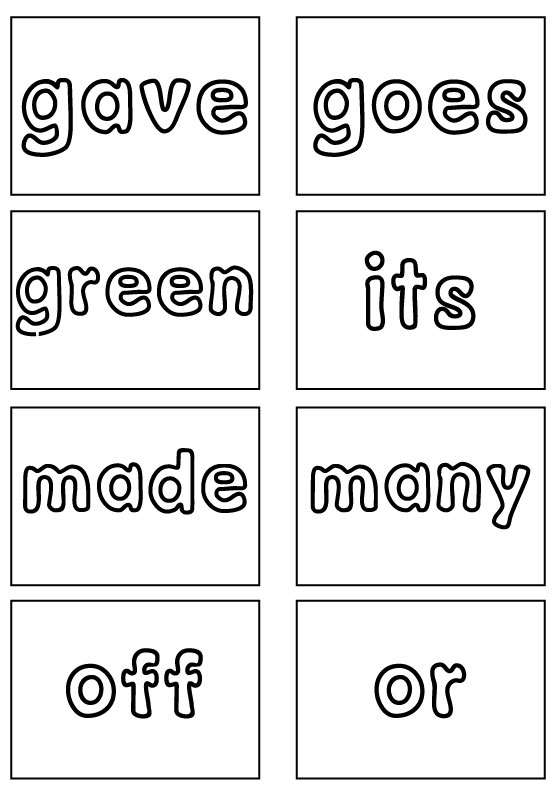 dolch sight words flash cards second grade sight words reading
