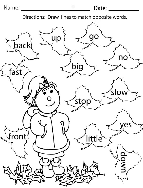 fall coloring pages and activities  sight words reading