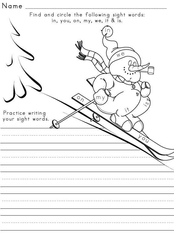 Sight-Word-Worksheet-Winter-3