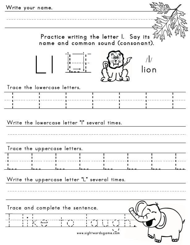 Letter-L-Worksheet-1