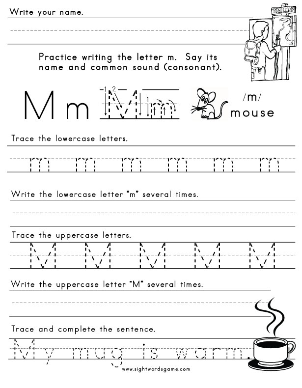 Letter-M-Worksheet-1