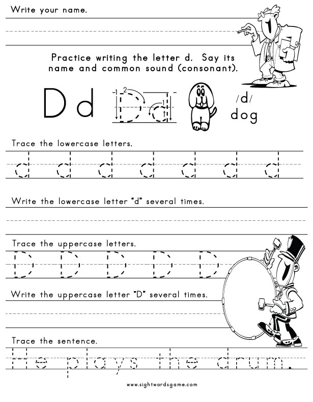 Letter-D-Worksheet-1