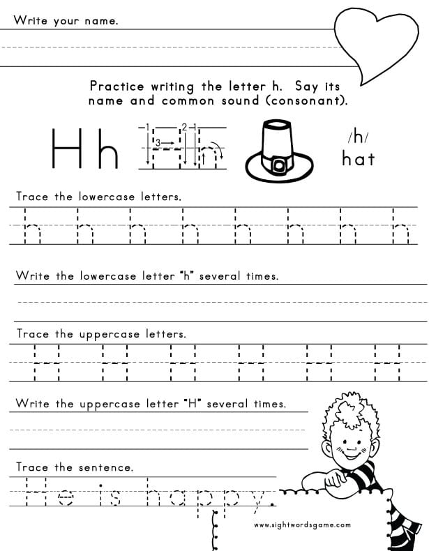 Letter-H-Worksheet-1