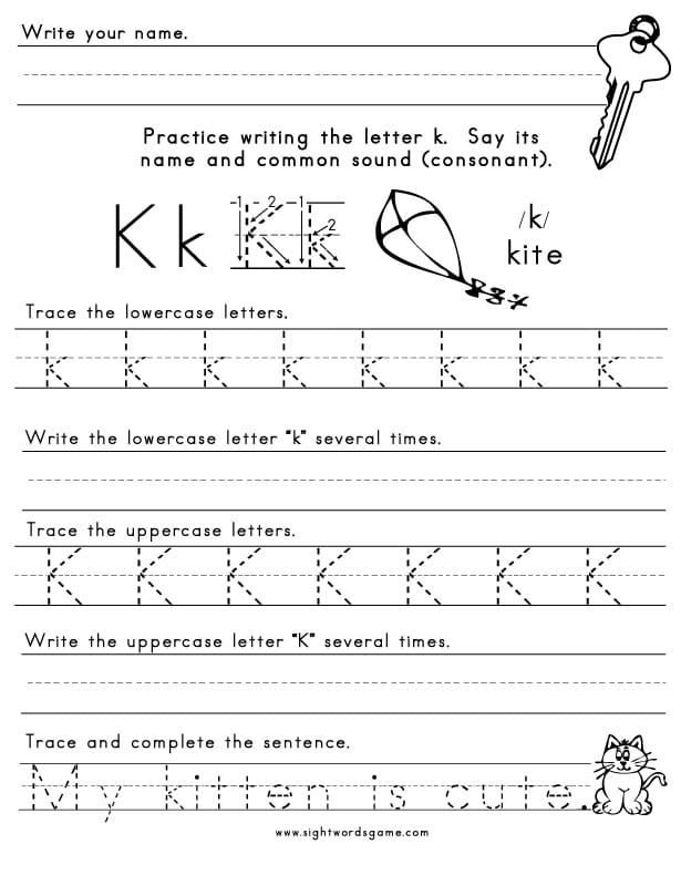 Letter-K-Worksheet-1