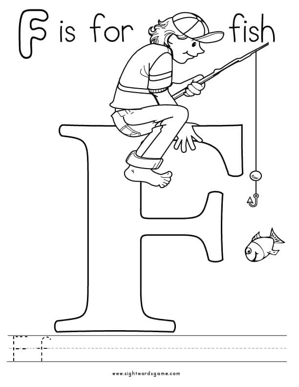 Alphabet Coloring Pages Sight Words Reading Writing Spelling Worksheets