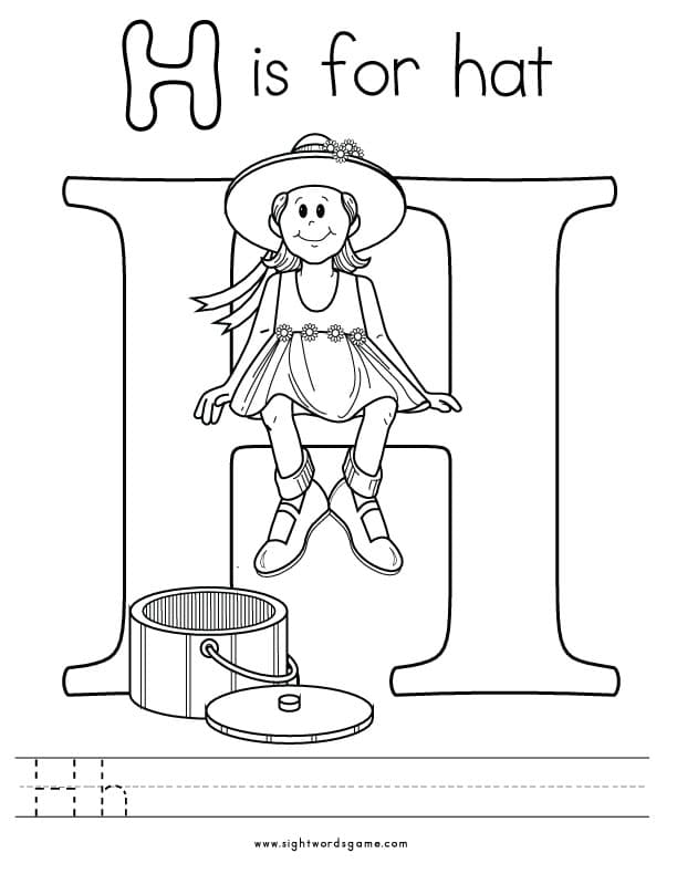 Letter-H-Coloring-Page-2