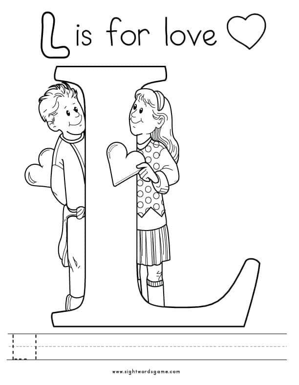 9300 Alphabet L Coloring Pages For Free