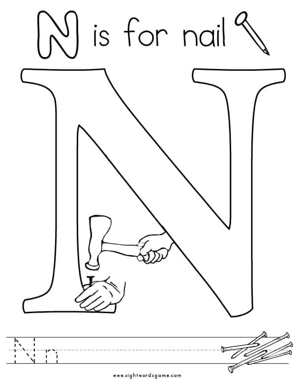 Letter-N-Coloring-Page-2