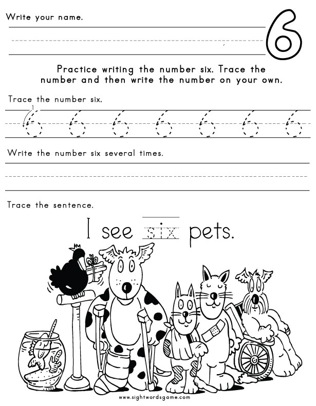 Number-Six-Worksheet-1