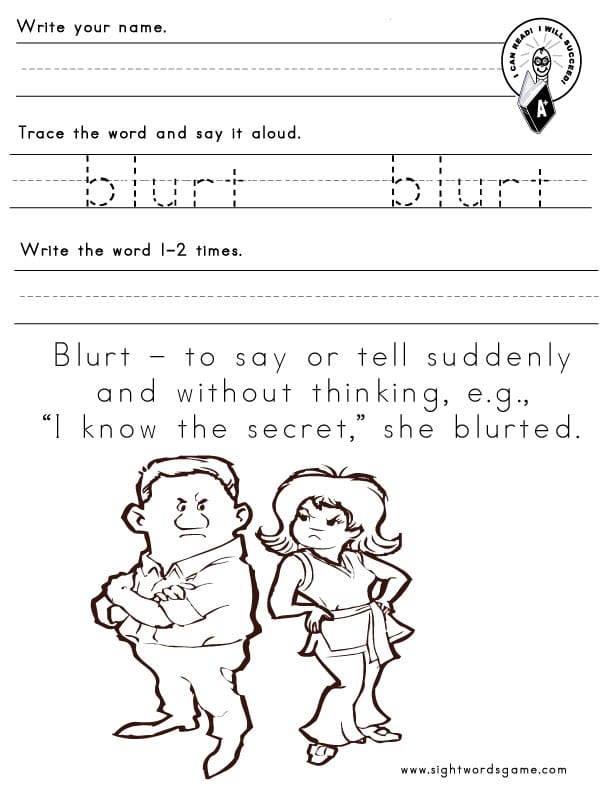 blurt