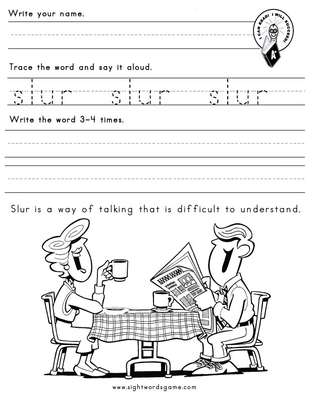 slur